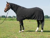 Harry's Horse Fleecedeken Deluxe met hals 185cm Zwart