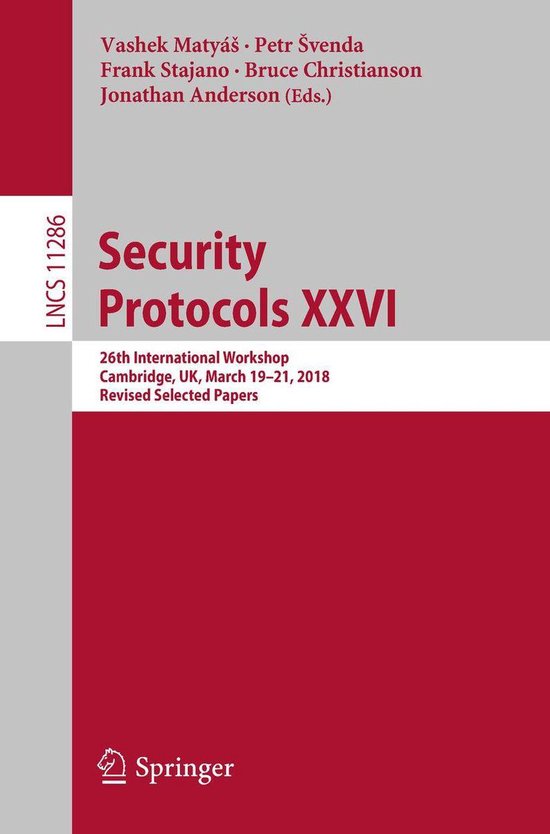 Springer Nature Proceedings Computer Science - Security Prot ... - cover