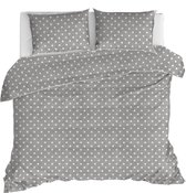 Livello Dekbedovertrek Polka Dots Grey 1 persoons