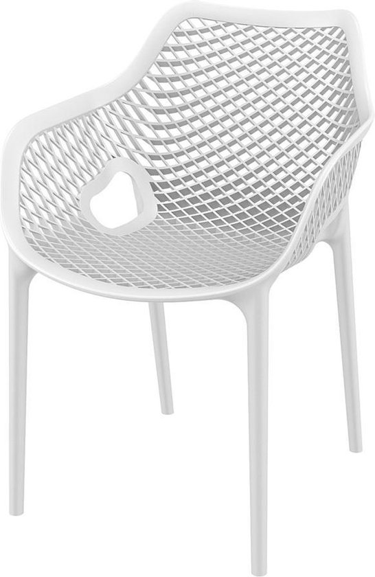 Madino Air stapelbare stoel - Wit | bol.com