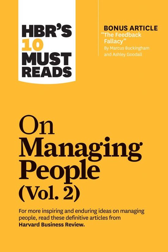 HBR's 10 Must Reads - HBR's 10 Must Reads on Managing People ... - cover