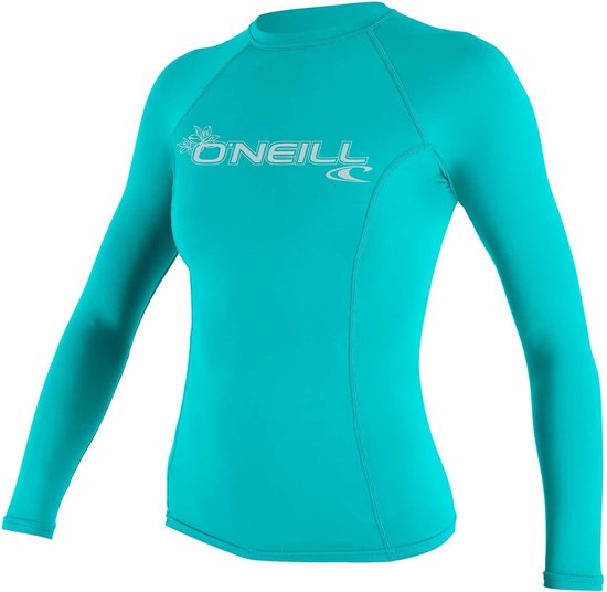 O Neill UV shirt voor dames Longsleeve Basic Rash Aqua bol