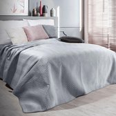 Beddensprei_sprei_kleur_zilver_200X220cm_100% POLYESTER_