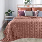 Beddensprei_sprei_kleur_Donker Roze_220X240cm_100% POLYESTER_