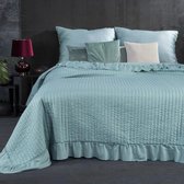 Beddensprei_sprei_kleur_munt_170X210cm_100% POLYESTER_