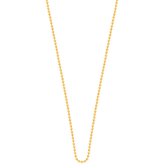 More Coins - Stalen gold plated muntketting 80 cm.