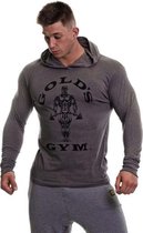 Muscle Joe Long Sleeve T-Shirt - Grey Marl - L