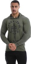 Muscle Joe Long Sleeve T-Shirt - Army Marl - M