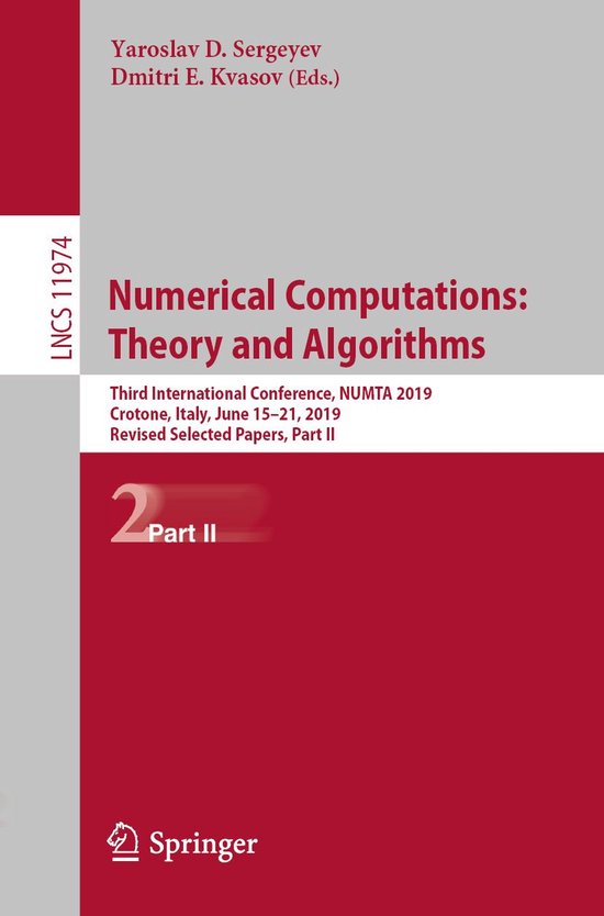Springer Nature Proceedings Computer Science 2 - Numerical C ... - cover