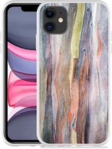 Geschikt voor Apple iPhone 11 Hoesje Wood Art II - Designed by Cazy