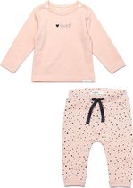 Noppies  SET (2delig) Broek Peach met stip en Shirt Yvon - Maat 50