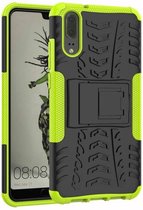 Schokbestendige Back Cover - Huawei P20 - Groen