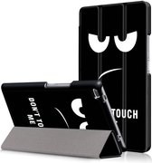 Lenovo Tab 4 8.0 hoes - Tri-Fold Book Case - Don't touch my pad