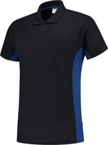 Tricorp poloshirt bi-color - Workwear - 202002 - navy / koningsblauw - Maat L