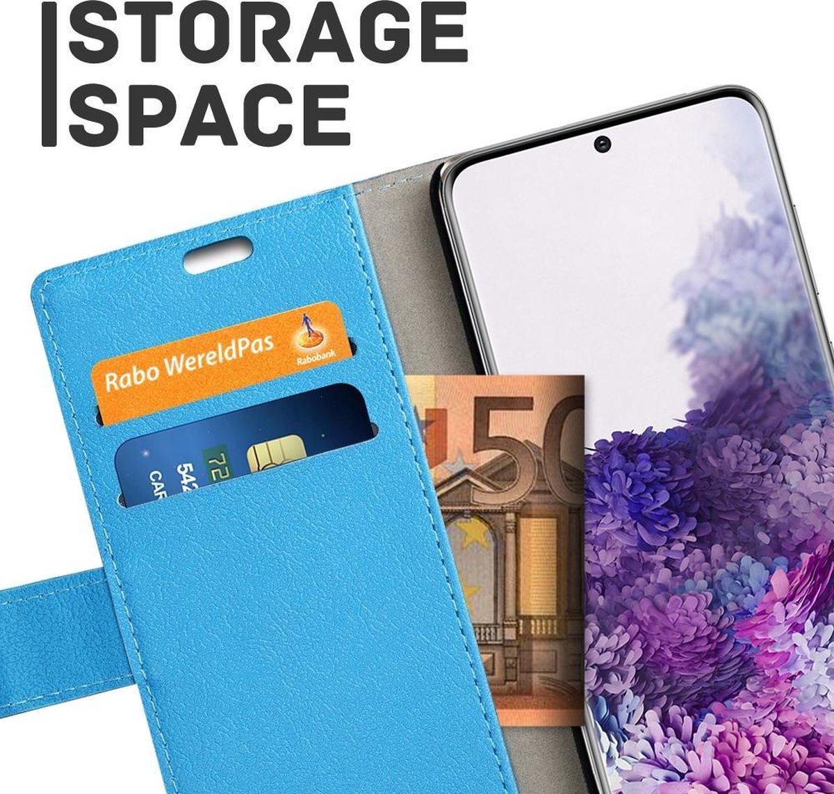 Samsung Galaxy S20 Plus hoesje Book Wallet Case blauw