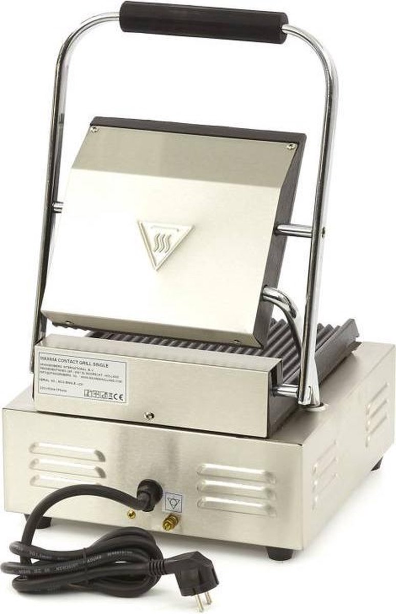 Maxima Contactgrill Gegroefd Enkele Grillplaat 22 cm