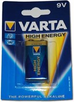 4x batterie Varta bloc 9 volts - batteries