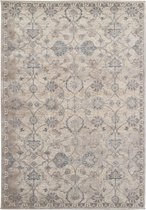 Ikado  Klassiek tapijt crème / blauw  60 x 110 cm