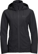 Jack Wolfskin Evandale Jacket W Outdoorjas Dames - Zwart - Maat XL