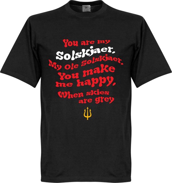 Ole Solskjaer Song T-Shirt - Zwart - XXXL