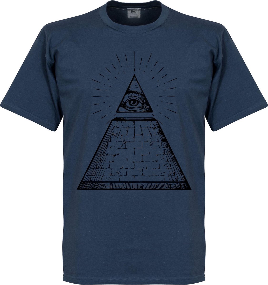 Alziend Oog T-Shirt - Jeans Blauw - L