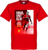 T-Shirt Joueur de l'Année Virgil van Dijk - Rouge - XL