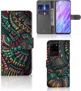 Book Cover Geschikt voor Samsung Galaxy S20 Ultra Telefoon Hoesje Aztec