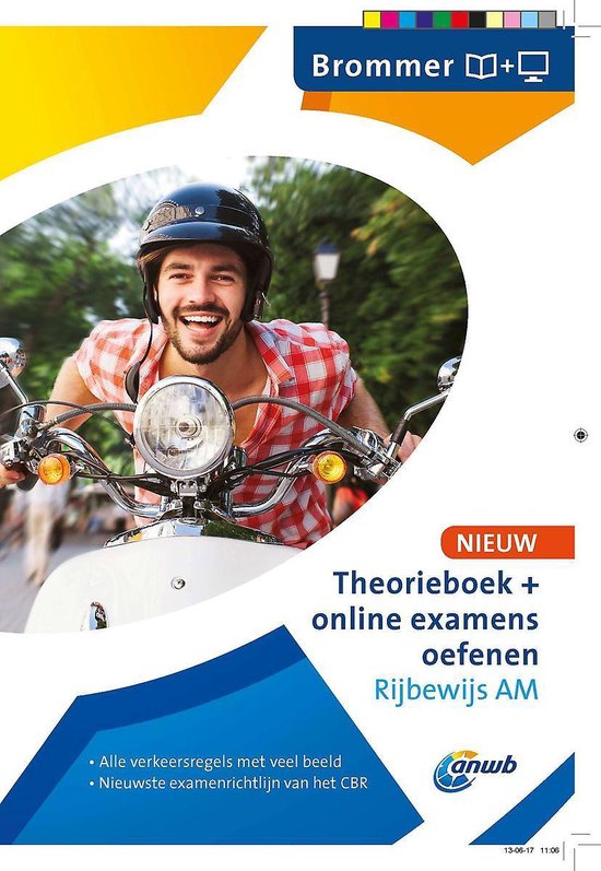 Theorieboek+online examens oefenen Rijbewijs AM - Brommer - ANWB