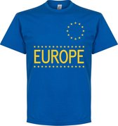 Team Europe T-shirt - Blauw - XXL