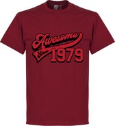 Awesome Since 1979 T-Shirt - Rood - L