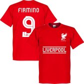 Liverpool Firmino 9 Team T-Shirt - Rood - XXL