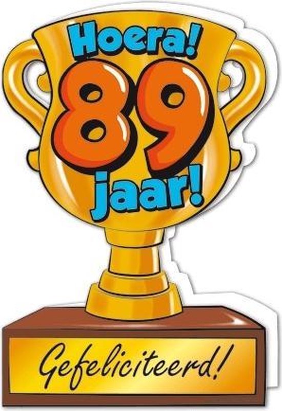 Wenskaart Trofee 89 jaar | bol.com