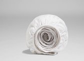 Yumeko hoeslaken katoen satijn pure white - 160x200 cm