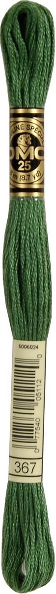 DMC Borduurzijde 367 Donker Pistache Groen