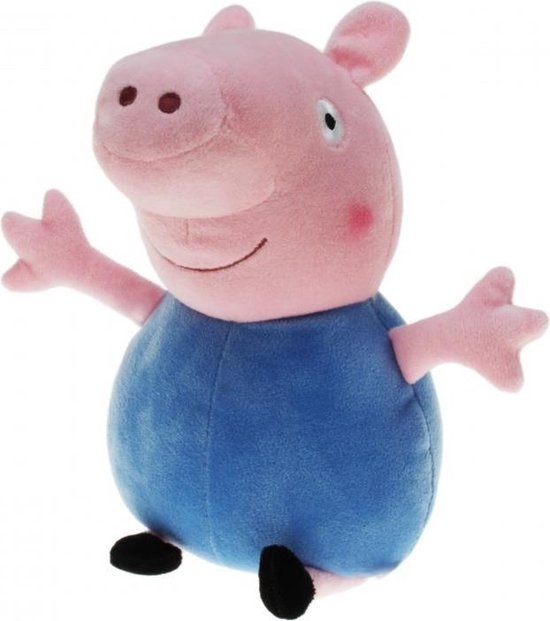 Peluche Peppa Pig / Gros jouet en peluche avec tenue bleue Jouet 28 cm -  Dessin animé... | bol.com