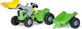 Rolly Toys 630035 RollyKiddy Futura Tractor met Lader en Aanhanger