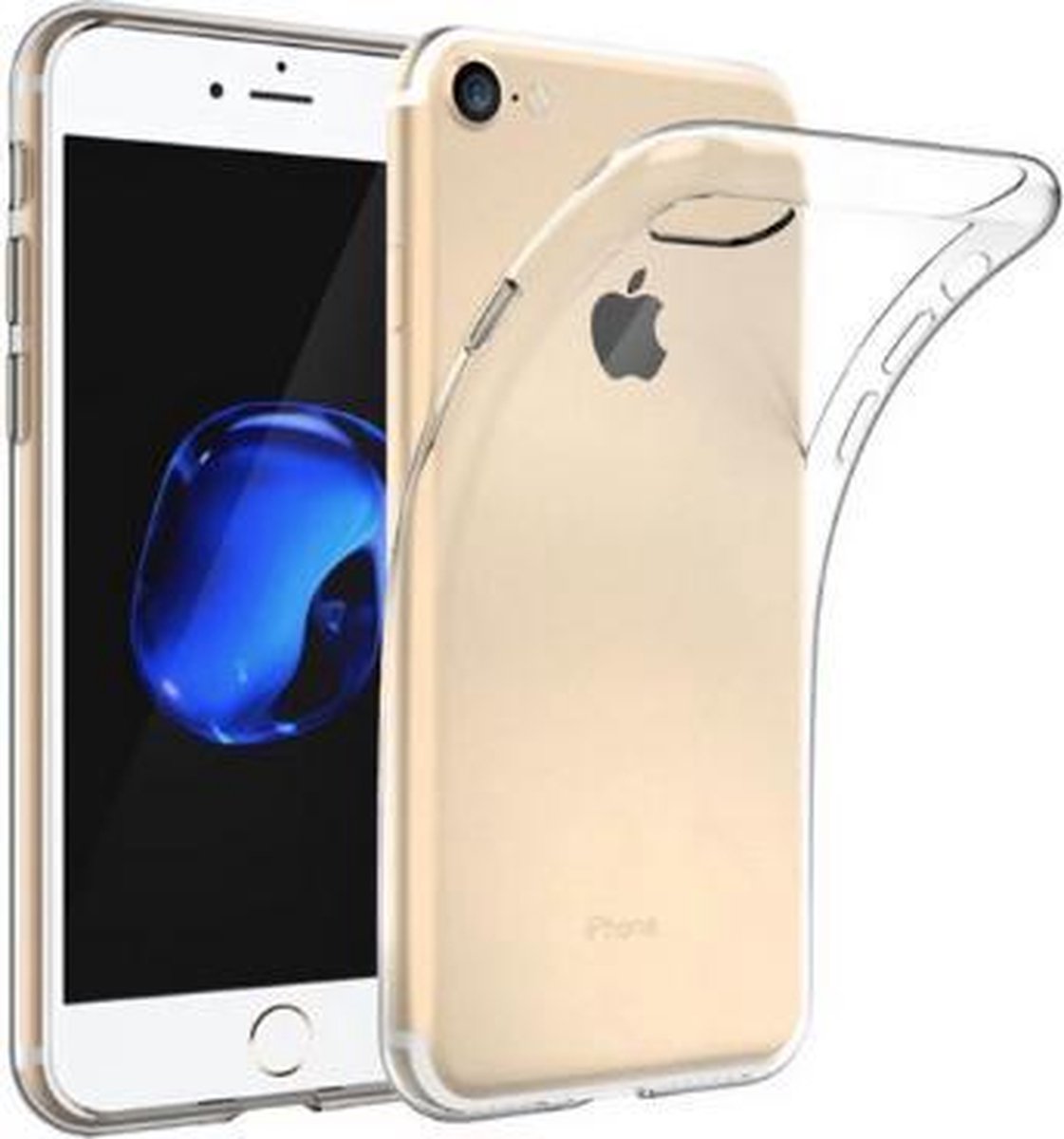 iPhone 8 Hoesje Transparant - Siliconen Case