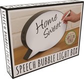 Fizz Creations Beschrijfbare Lichtbox Speech Bubble met LED Verlichting