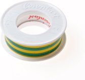 Hemmink Coroplast 302 tape groen/geel 15mm x 4.5 meter