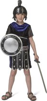 Funny Fashion - Strijder (Oudheid) Kostuum - Goddelijke Onoverwinnelijke Griekse Strijder Troje - Jongen - blauw,zwart - Maat 164 - Carnavalskleding - Verkleedkleding