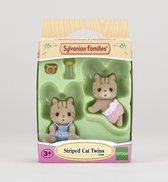 Sylvanian Families 5188 Tweeling Gestreepte Kat  - Speelfigurenset