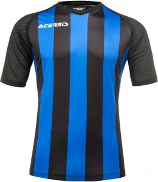 Acerbis Sports JOHAN STRIPED S/SL JERSEY (Sportshirt) BLACK/ROYAL BLUE
