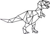 FBRK T-Rex - 45 x 31 cm Gold Metallic | Geometrische dieren en vormen