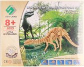 Kit de construction dinosaure Apathosaurus bois - 3D T-Rex dino jouets de construction