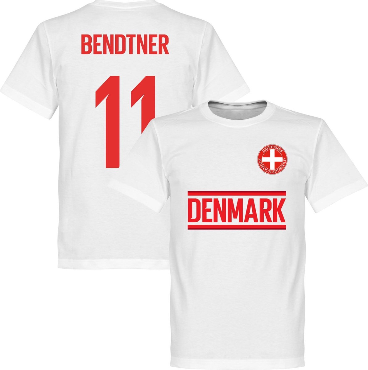 1193x1200.jpg Denemarken Bendtner Team T-Shirt - Wit - XXXXL - Afbeelding 1