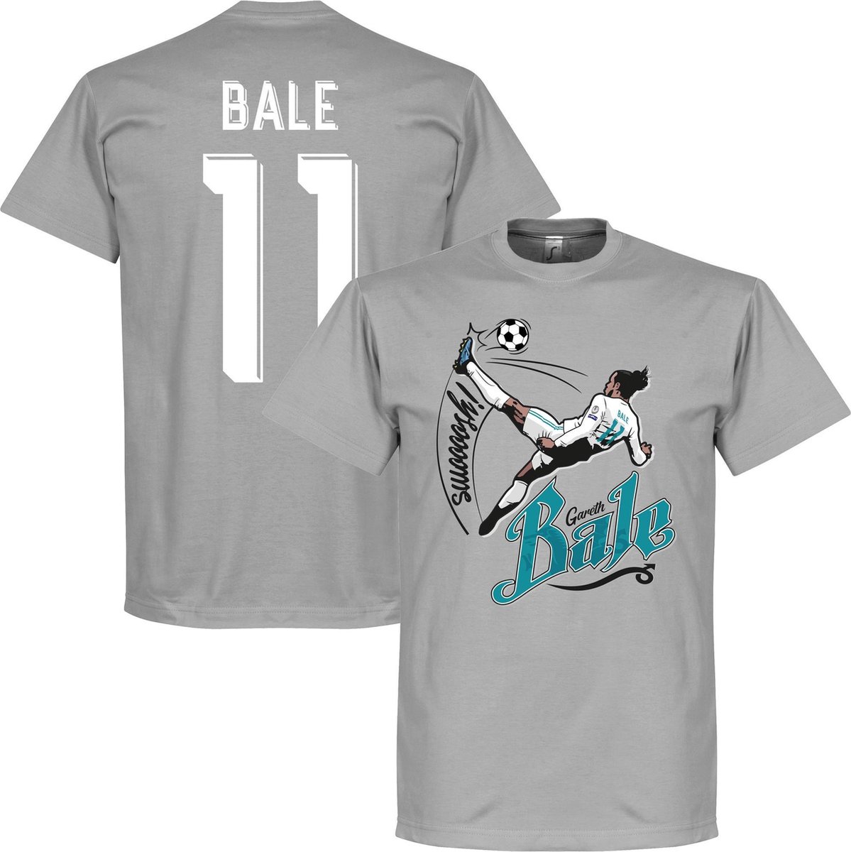 1199x1200.jpg Bale 11 Bicycle Kick T-Shirt - Grijs - M - Afbeelding 1