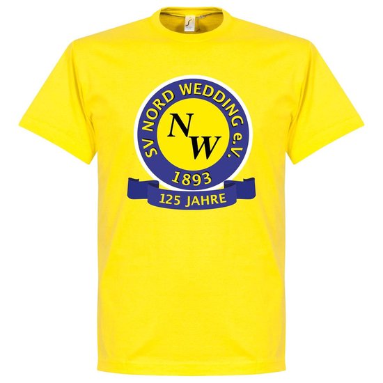 SV Nord Wedding Centenary T-Shirt - Geel - XXL