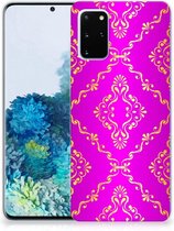 Geschikt voor Samsung Galaxy S20 Plus Siliconen Hoesje Barok Roze