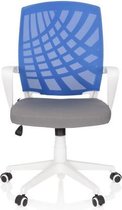 hjh OFFICE Spring - Thuisgebruik bureaustoel - Grijs / Blauw - stof / netstof