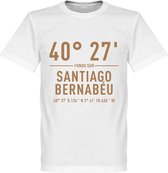 Real Madrid Santiago Bernabeu Coördinaten T-Shirt - Wit - XXXL